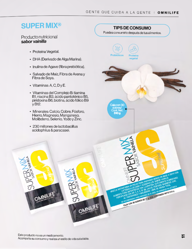 Super Mix Supreme - Sabor Vainilla